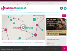 Tablet Screenshot of insiemeonline.it